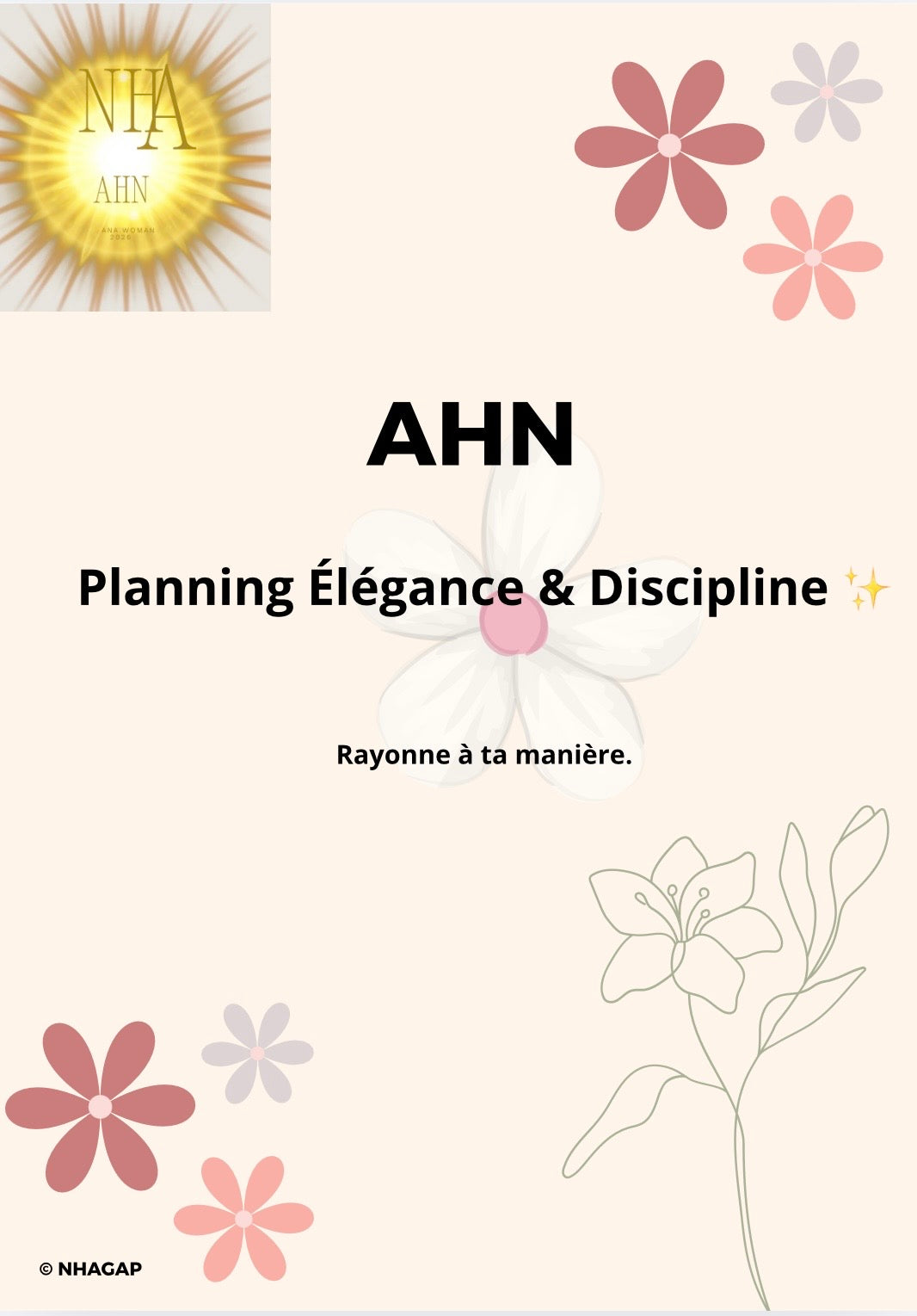 Planning AHN – Élégance & Discipline (PDF)